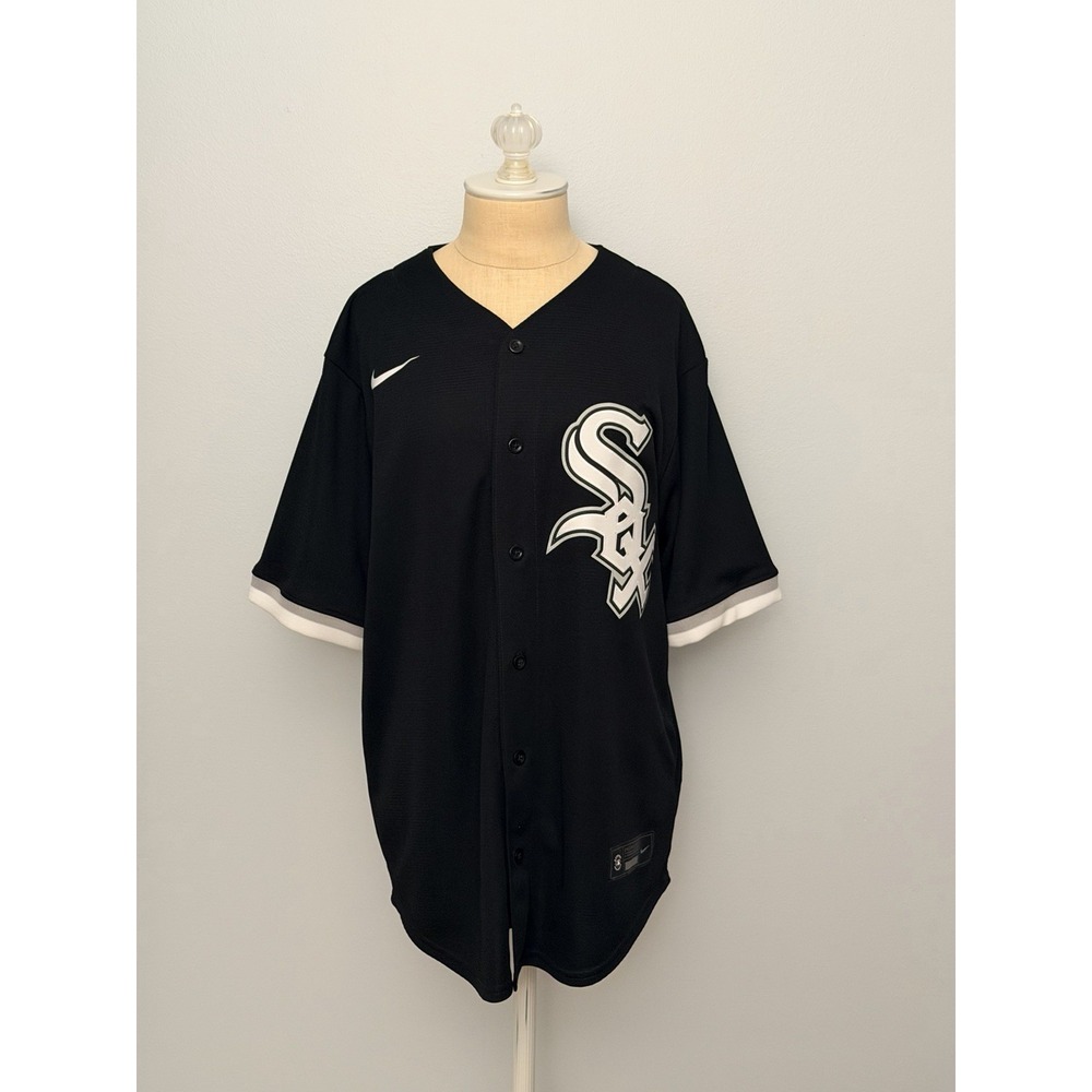 Nike Chicago White Sox Tim Anderson #7 MLB Black Baseball Jersey Mens Medium